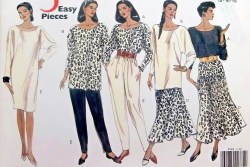2504 VOGUE 5 EASY PIECES SO EZ TOP, TUNIC, DRESS, SKIRT, PANTS PATTERN 8-12